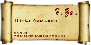 Hlinka Zsuzsanna névjegykártya