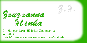 zsuzsanna hlinka business card